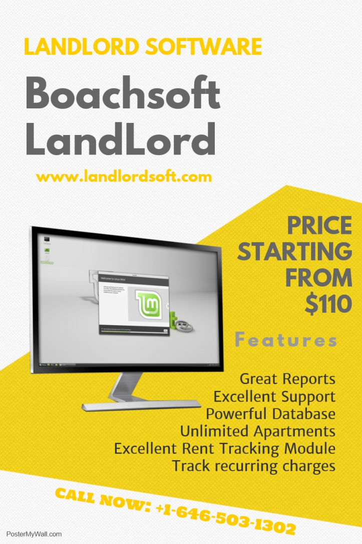 Boachsoft LandLord. The best landlord and property management software